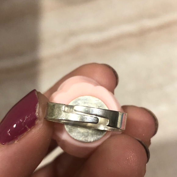 Light Pink Rose Cocktail Ring - Picture 3 of 3